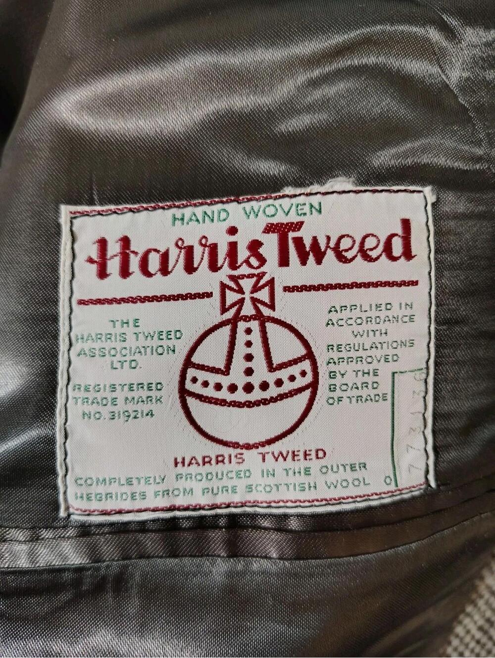 Vintage Harris Tweed Blazer Wool Hand Woven Liberty London - Picture 7 of 9